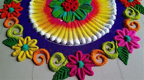 Satisfying Video 5 Diwali Lakshmi Pooja Rangoli Designs 1049 Youtube