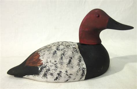 Miniature Carved Wooden Duck Decoy