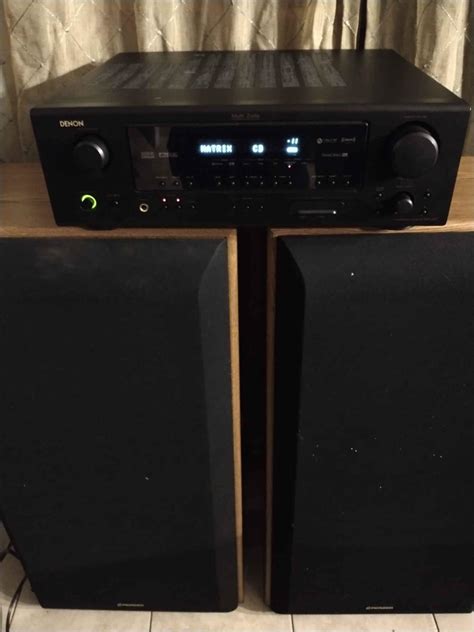 Pioneer Csr 5100 3 Way Speakers System Receiver Denon Model Avr 587