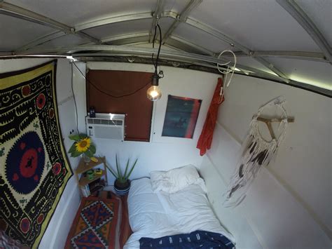 Professor Living Simply In 33 Sq Ft Dumpster Tiny House
