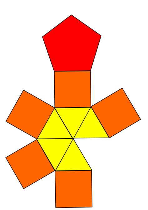 Fileelongated Pentagonal Pyramid Netsvg Wikimedia Commons