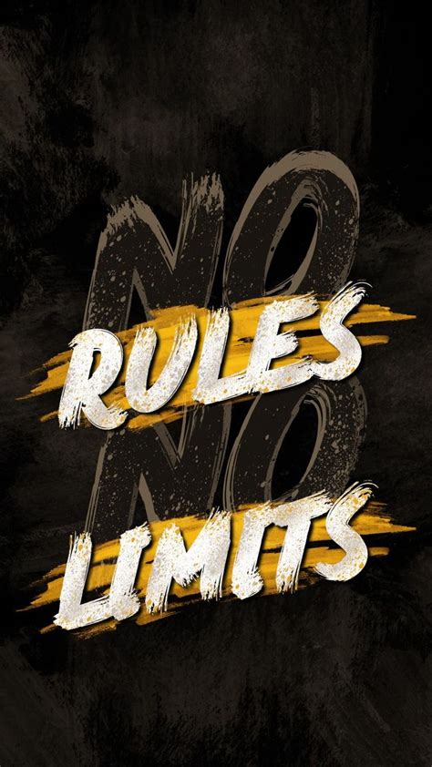 No Rules No Limits Motivational Wallpaper Words Wallpaper Free