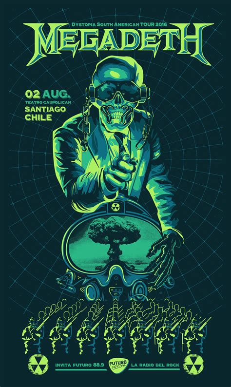 Megadeth Tour Gig Poster Jofre Conjota On Behance Gallery38393933