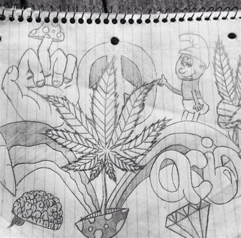 Doodles Beginner Stoner Trippy Drawings Easy Canvas Ly