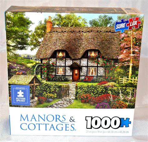 Manors And Cottages 1000 Piece Puzzle Size 27 X 19 Ebay