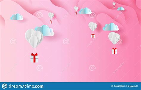 3d Paper Art And Craft Design Of Balloons T On Abstract Curve Shape
