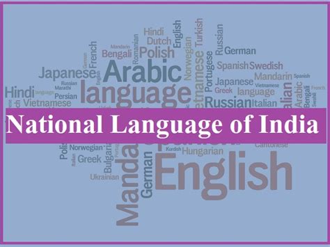What Is The National Language Of India Official Languages Of India