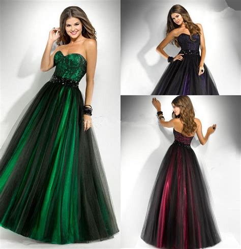 2016 Hot Sales Emerald Green Prom Dresses A Line Sweetheart Off