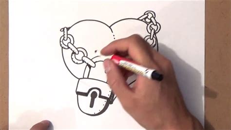 Como Dibujar Un Corazon Con Candado Como Dibujar Un Corazon Con