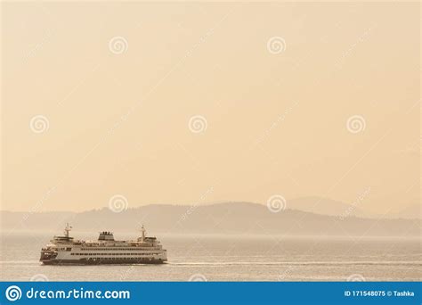 Boaters and watercraft should not leapfrog killer whales. Ferryboat Crossing Puget Sound Stock Image - Image of mountains, coastline: 171548075