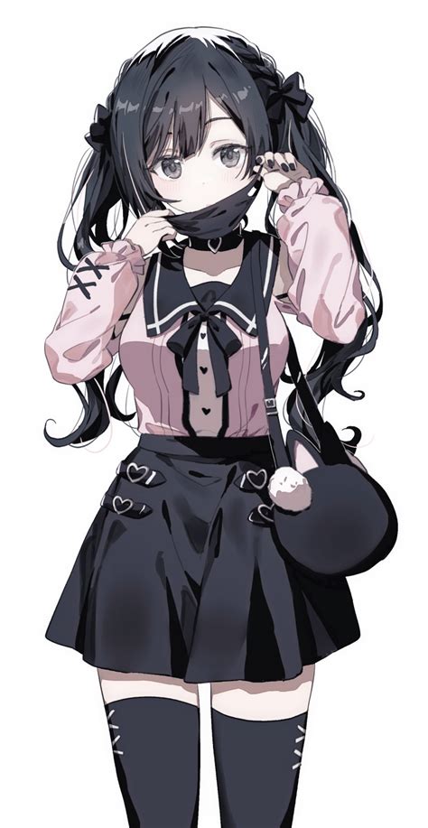 Safebooru 1girl Absurdres Bangs Black Bow Black Bowtie Black Collar Black Hair Black Mask