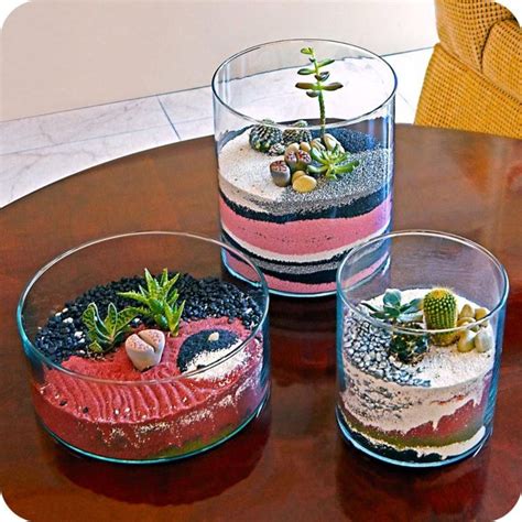 Terrariums Are Back In A Big Way Love These With The Colored Sand And