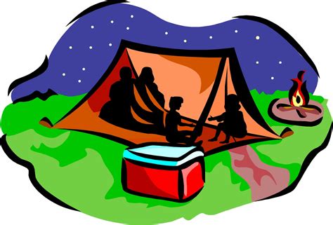 Campfire Tent Clip Art Clipart Best