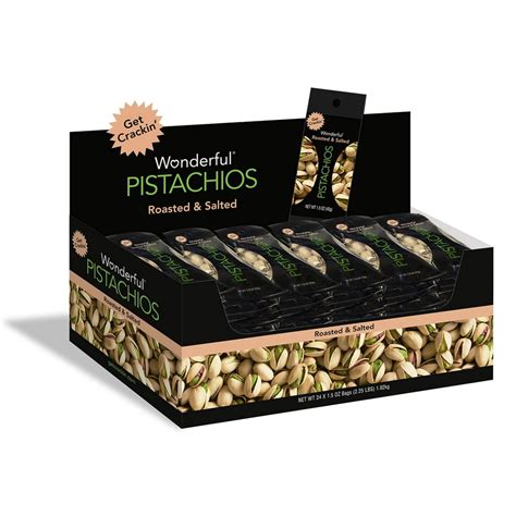 Wonderful Pistachios Roasted And Salted 15 Oz 24 Ct Walmart