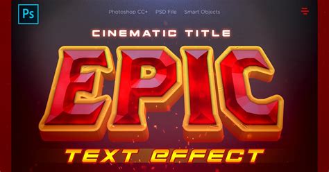 Epic Cinematic Text Effects Graphic Templates Envato Elements