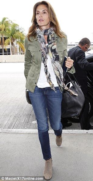 Cindy Crawford Arrives For A Flight Looking Less Than Her Usual