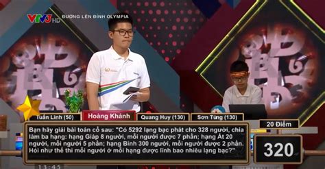 Mời các bạn sử dụng file tải về để xem toàn bộ nội dung bộ câu hỏi thi đường lên đỉnh olympia. Bài toán trong Đường lên đỉnh Olympia khiến thí sinh toát ...