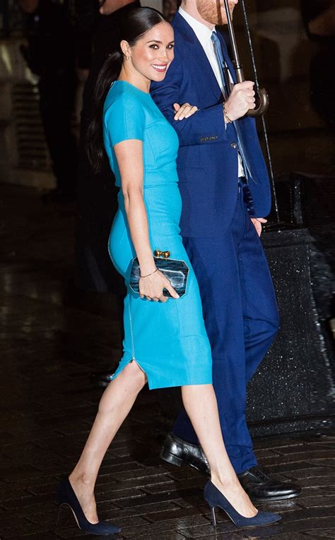 Bold Blue From All Of Meghan Markles Final Royal Outfits E News