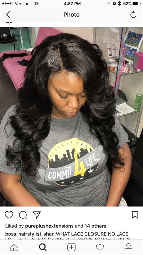Side Part Lace Closure Sew In Weavehairstylescurly