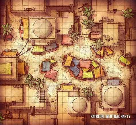 Desert Market Fantasy City Map Dnd World Map Fantasy World Map