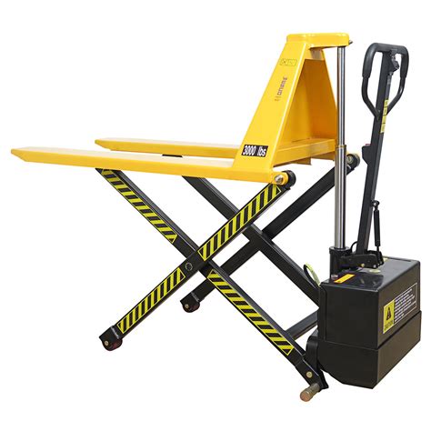 Wesco 272939 Electric High Lift Pallet Jack 3000 Lb Capacity