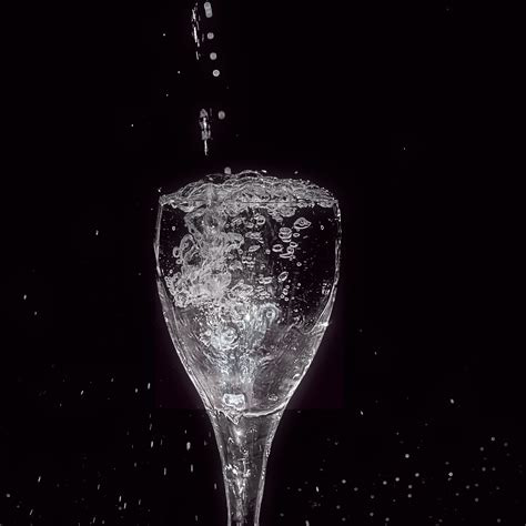 Free Images Black And White Night Glass Reflection Drink Darkness Bubble Freshness