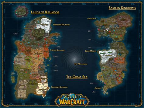 Map Of Azeroth World Map 07