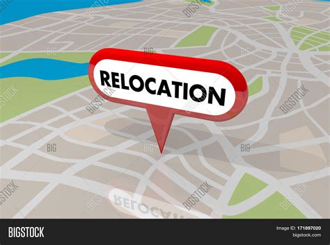 Relocation Moving Map Image And Photo Free Trial Bigstock