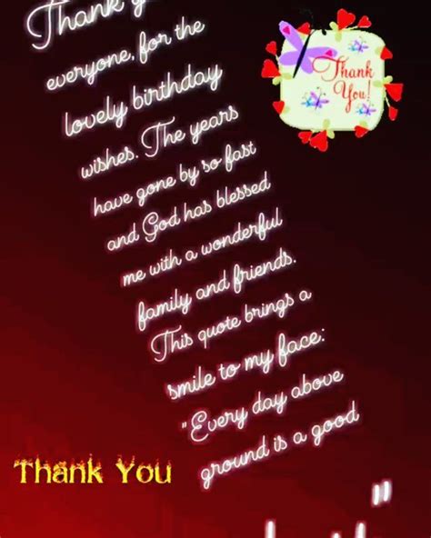 Thank You For Birthday Wishes Quotes In English