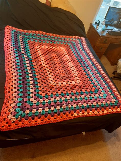 Two Day Blanket Queen Size Bed For Sizepattern Rectangular Crochet