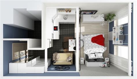 Дизайн маленькой студии 25 кв. м. | Нордический дизайн, Дизайн квартиры, Дизайн