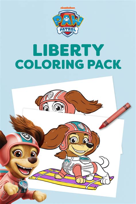 Paw Patrol Liberty Coloring Pack Nickelodeon Parents