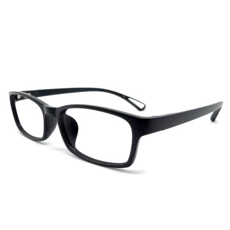 buy toptical ultra light tr90 glasses matte black full frame flexible legs