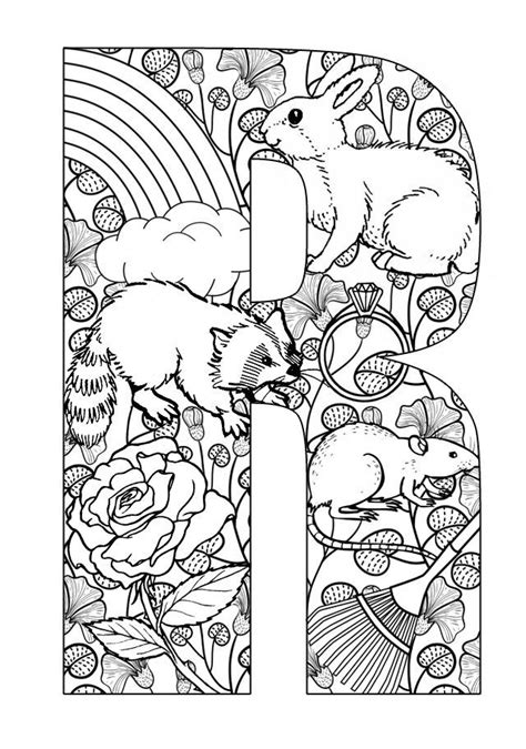 Free Printable Adult Coloring Pages Alphabet Images And Photos Finder