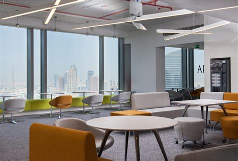 Bluehaus Group Designs Arups Dubai Office Using Bright Pops Of Colour
