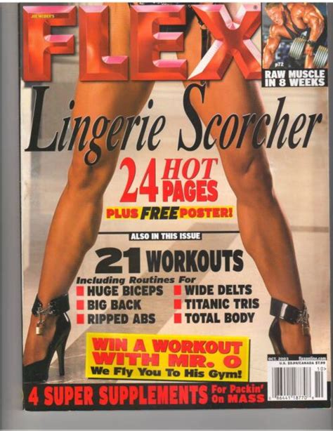 FLEX Bodybuilding Muscle Magazine LINGERIE Issue Tara Hampton Poster EBay