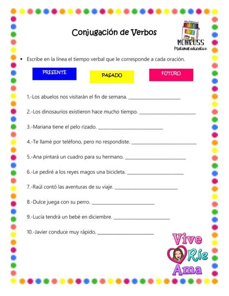 Ejercicio Online De Conjugación De Verbos Conjugation Practice