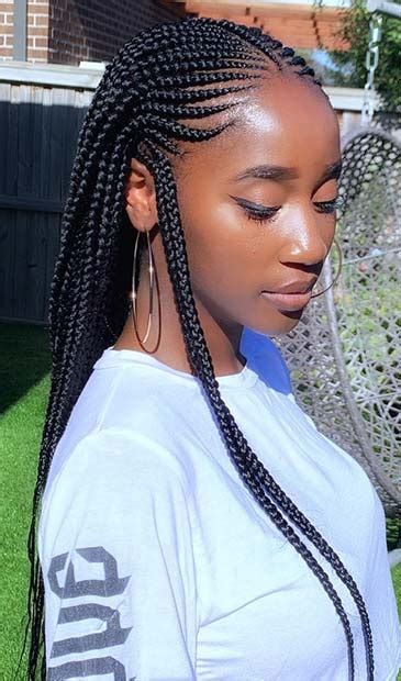 The african braid hairband look: 45 Best Ways to Rock Feed In Braids this Season | Page 3 ...