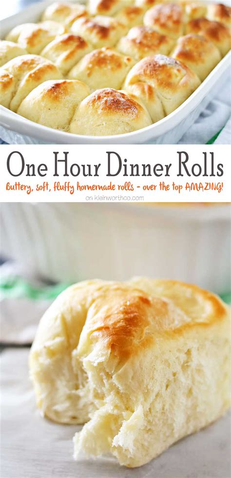one hour dinner rolls kleinworth and co