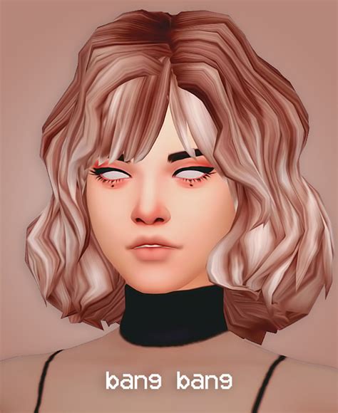 35 Maxis Match Bangs Cc Hairstyles For The Sims 4 Fandomspot