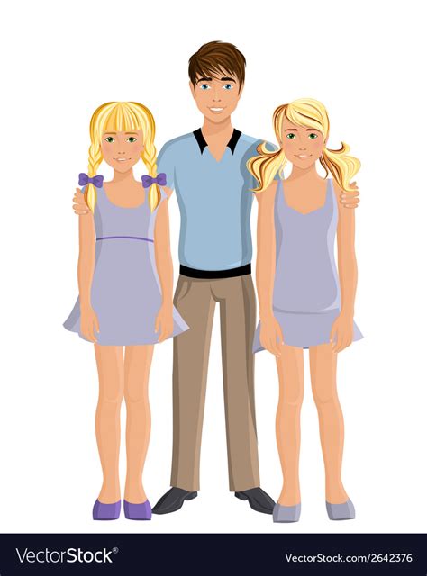 brother and sisters royalty free vector image vectorstock