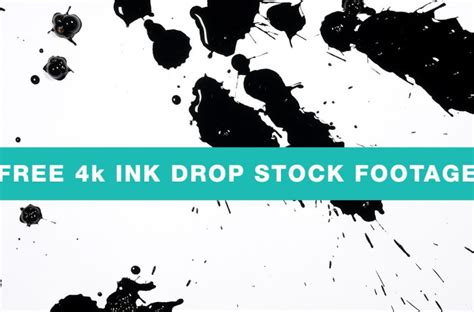 Free 4k Ink Drop Stock Footage This Designed That
