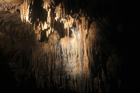 Cavern Wall With Stalactites In Cave Of The Mounds Wisconsin Image