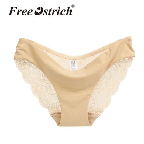 Buy Free Ostrich Seamless Low Rise Womens Sexy Lace Lady Panties Seamless
