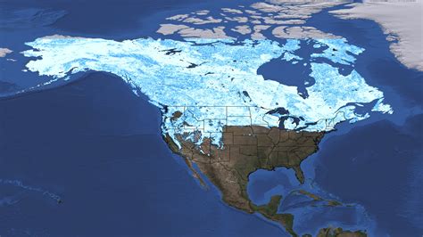 Snow Coverage Map Of Us United States Map