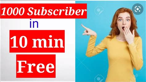 1000 Subscriber Free How To Get 1000 Subscriber Fast Youtube