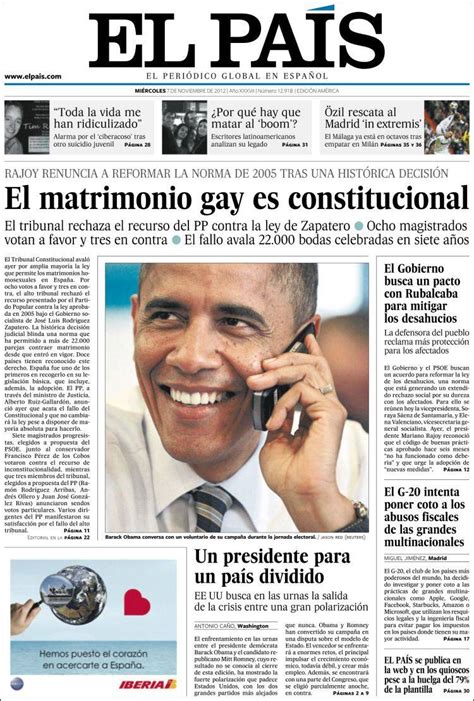 El país is the leading publisher in spanish, with more than 65 million readers in all its editions. Periódico El País (España). Periódicos de España. Edición ...