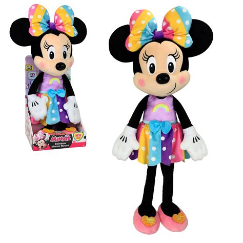 Disney Junior Minnie Mouse Rainbow 16 Inch Plush Ages 3
