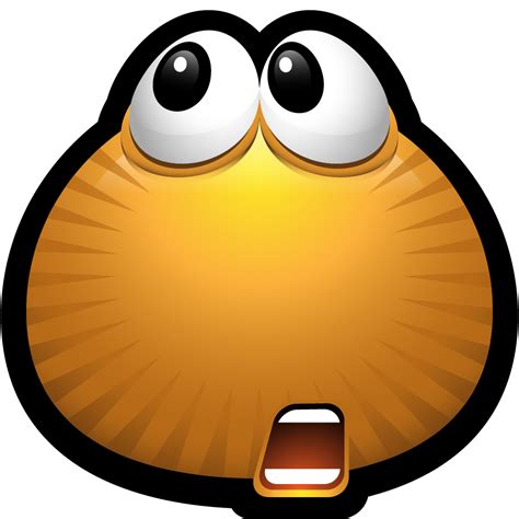 Emoticon Smiley Monster Icon Shocked Happy Face Png Download 1024