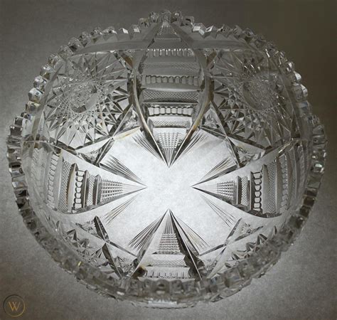 American Brilliant Cut Glass Libbey Senora Pattern Bowl 1758413333